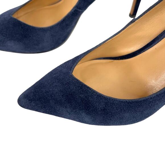 Banana Republic 3 inch Blue Suede Silettos Women's Size 5 1/2 - Picture 9 of 14